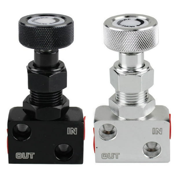 Silver Brake Proportion Adjustable Prop Valve Bias Adjuster Knob Type Silver Brake Proportion Adjustable Prop Valve Bias Adjuster Knob Type